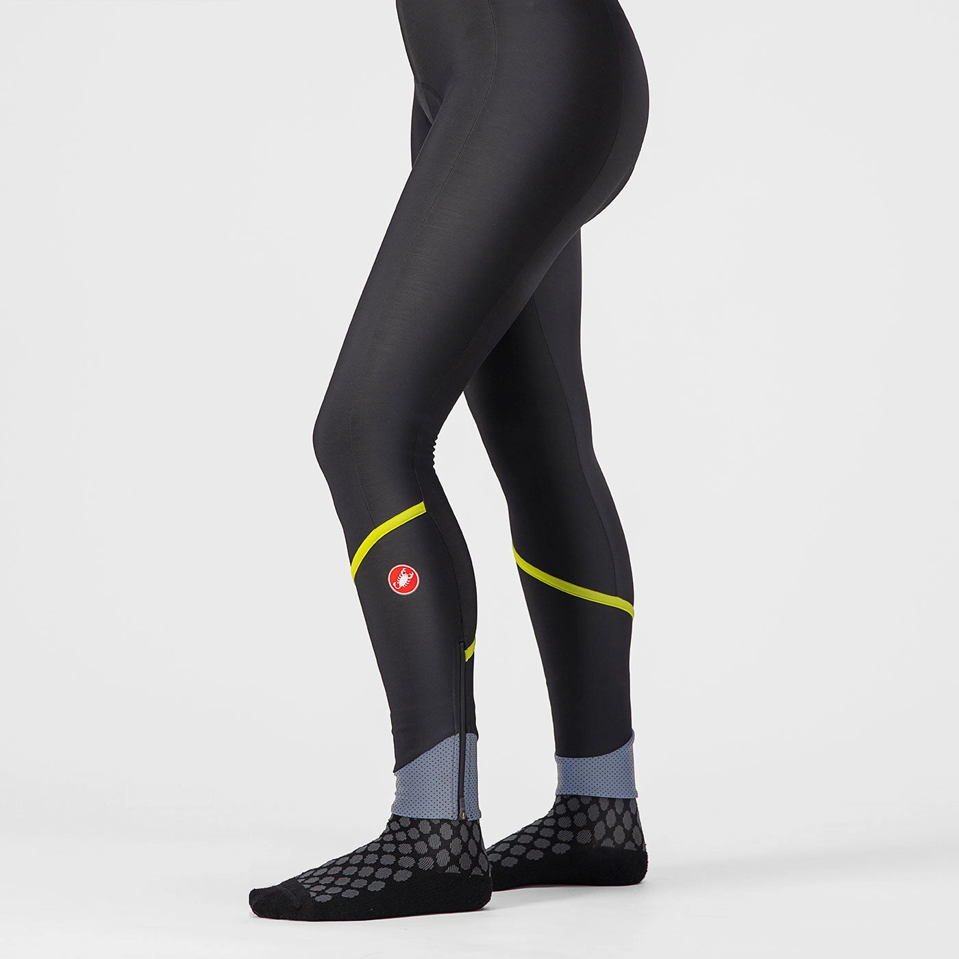 Castelli Velocissima DT women bib tight - Black green