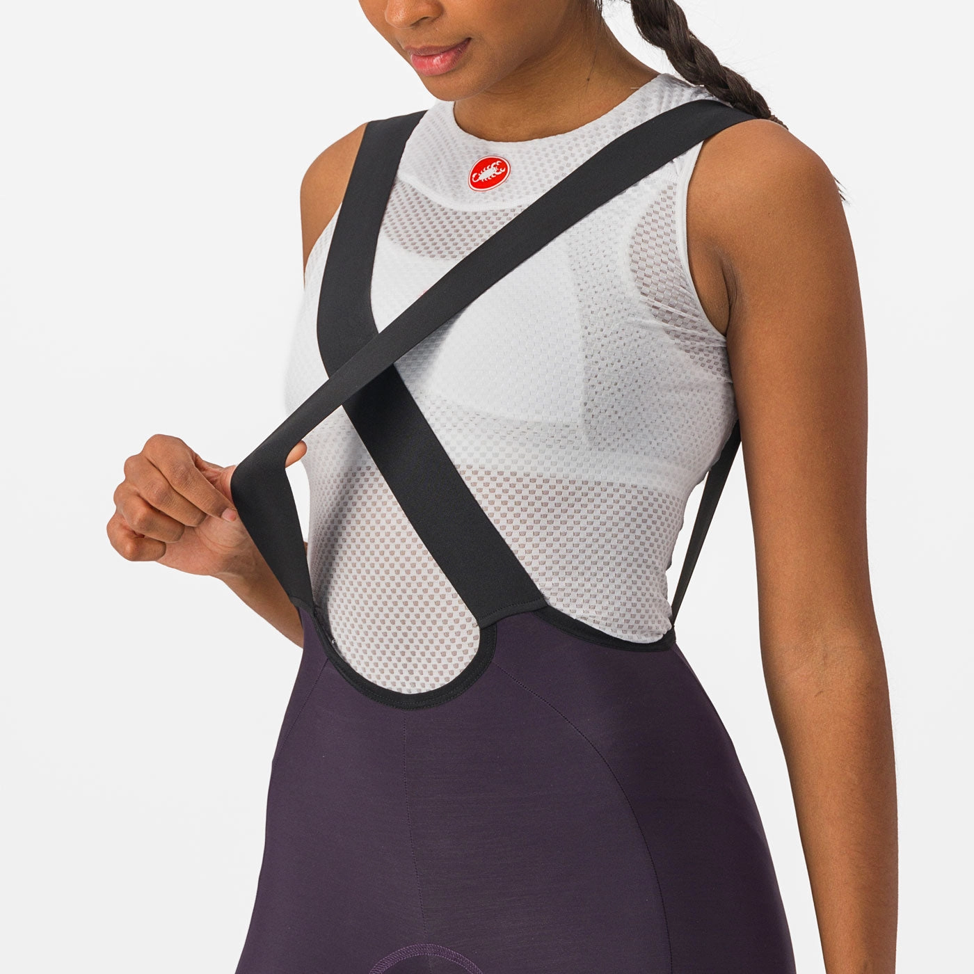 Castelli Velocissima DT women bib tight - Violet