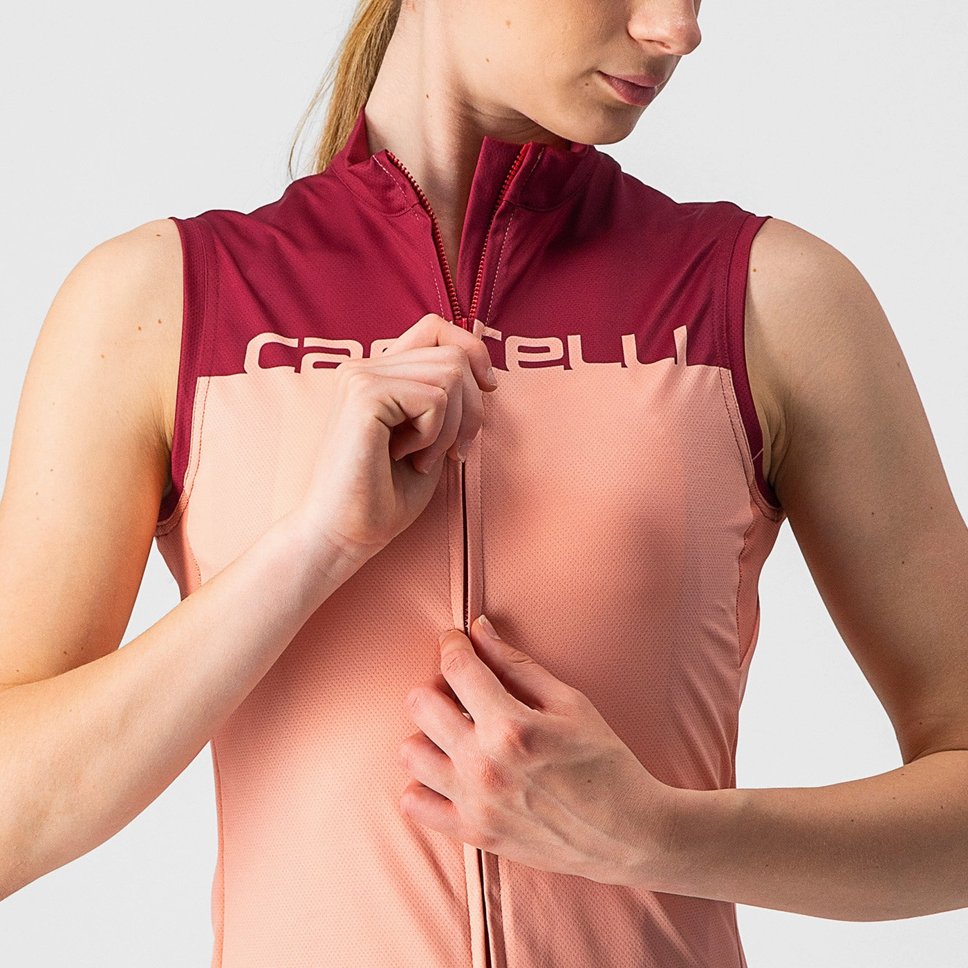Castelli Velocissima woman sleeveless jersey - Bordeaux