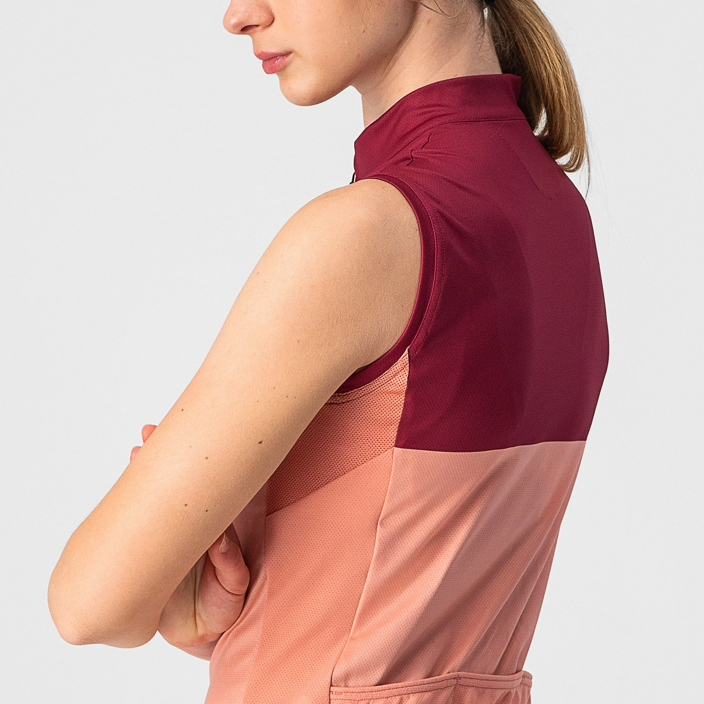 Castelli Velocissima woman sleeveless jersey - Bordeaux