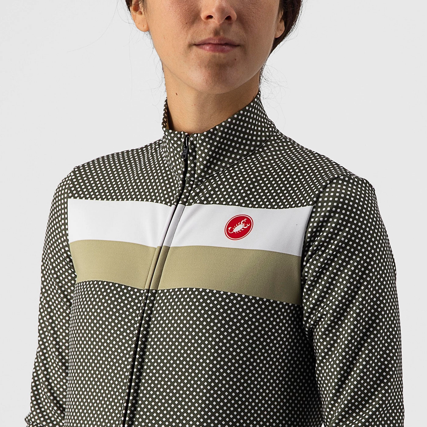 Castelli Volare woman long sleeves jersey - Green