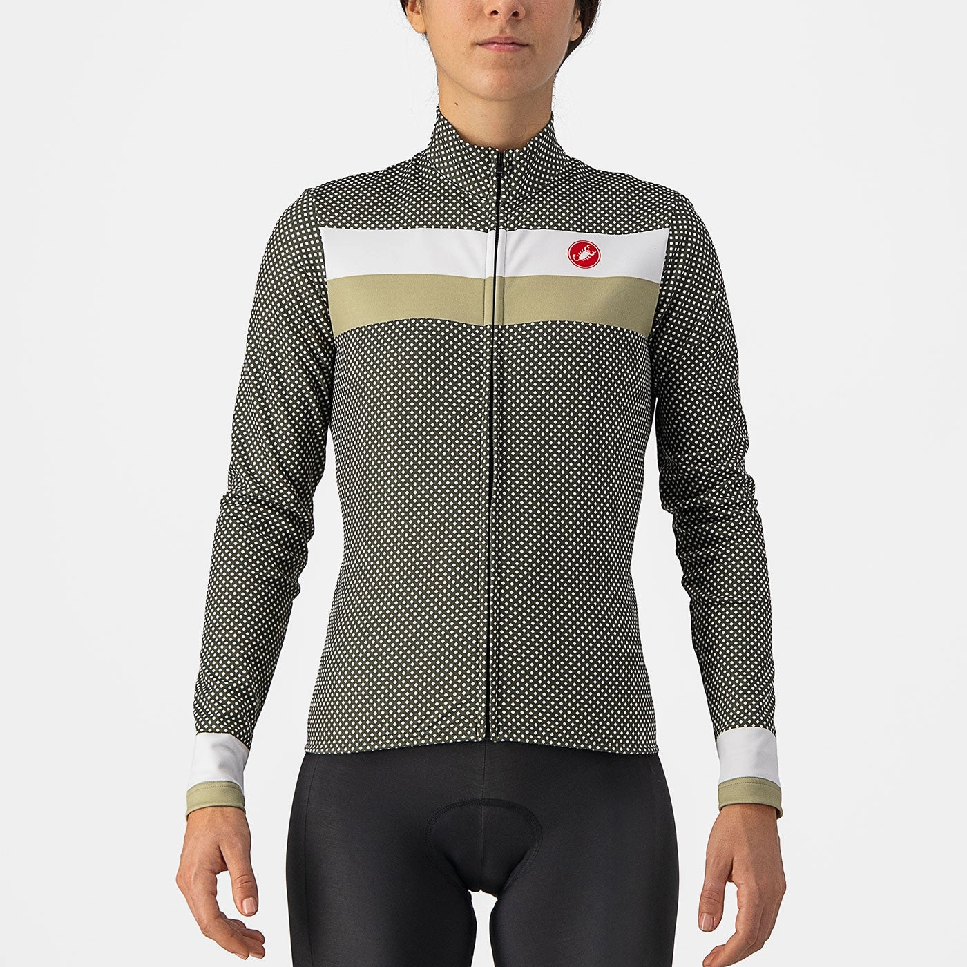 Castelli Volare woman long sleeves jersey - Green