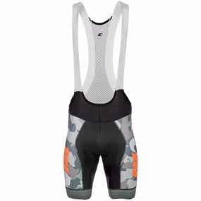 Cipollini Prestige Camo bib shorts - Grey orange