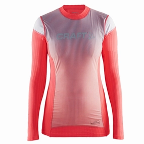 Craft Active Extreme 2.0 brilliant WS L/S Base Layer Woman Jersey - Red Silver