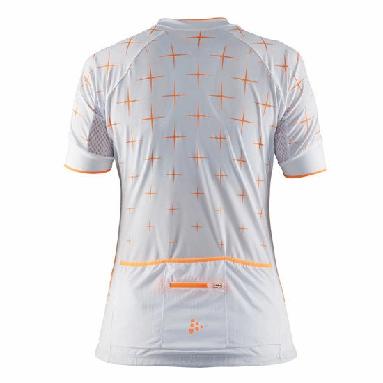 Craft Belle Glow woman jersey - White orange