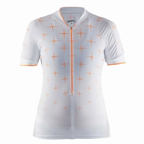 Craft Belle Glow woman jersey - White orange
