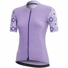 Dotout Check women jersey - Lilac melange