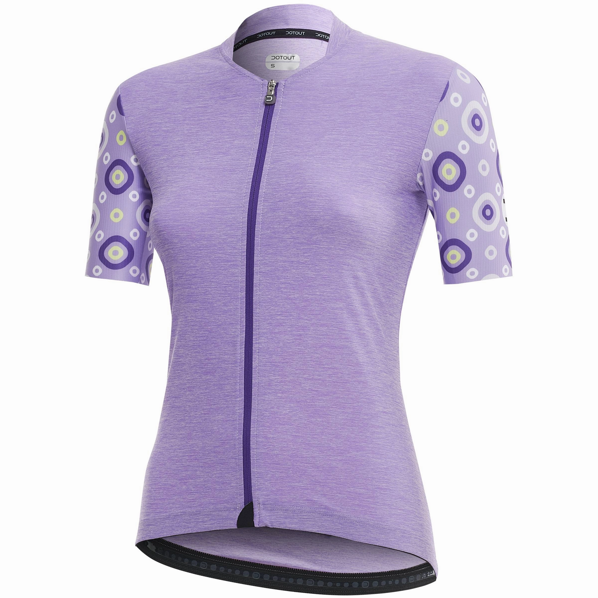 Dotout Check women jersey - Lilac melange
