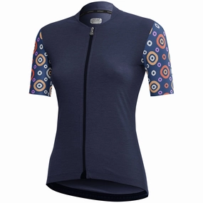 Dotout Check women jersey - Melange blue