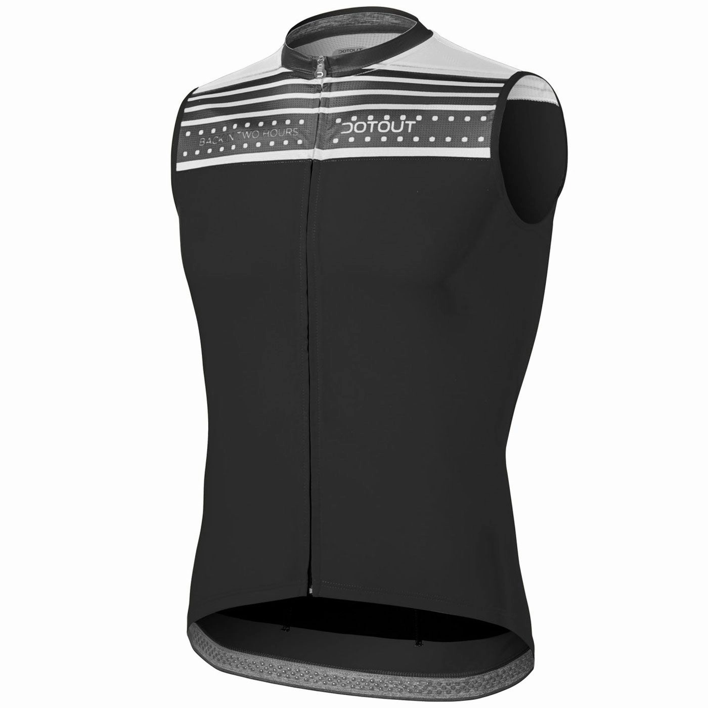 Dotout Flash sleeveless jersey - Black white
