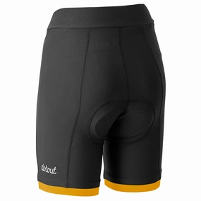 Dotout Instinct woman short - Black yellow
