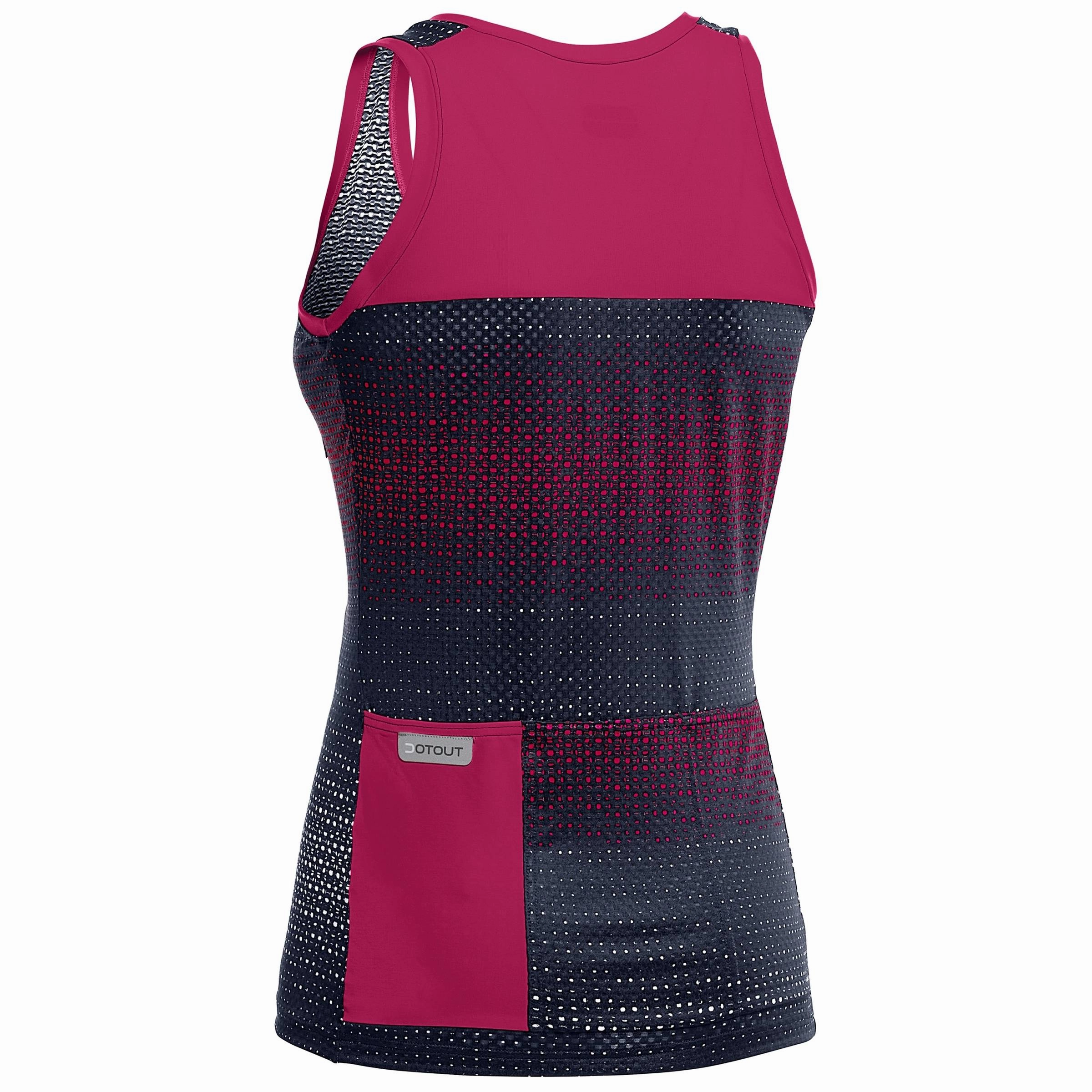 Dotout Rainbow women top - Blue fuchsia