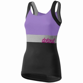 Dotout Spaghetti Crew woman top - Lilac black