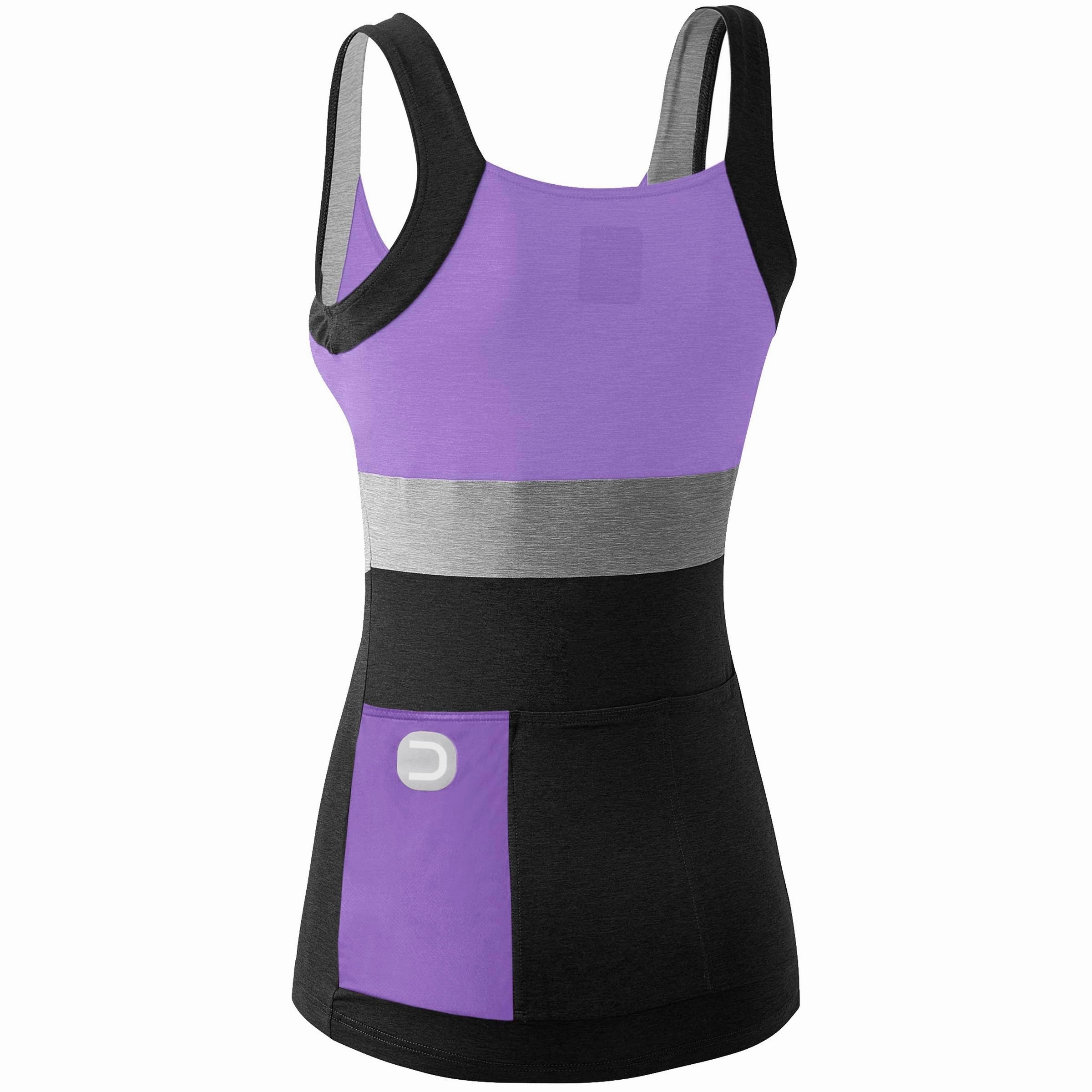 Dotout Spaghetti Crew woman top - Lilac black