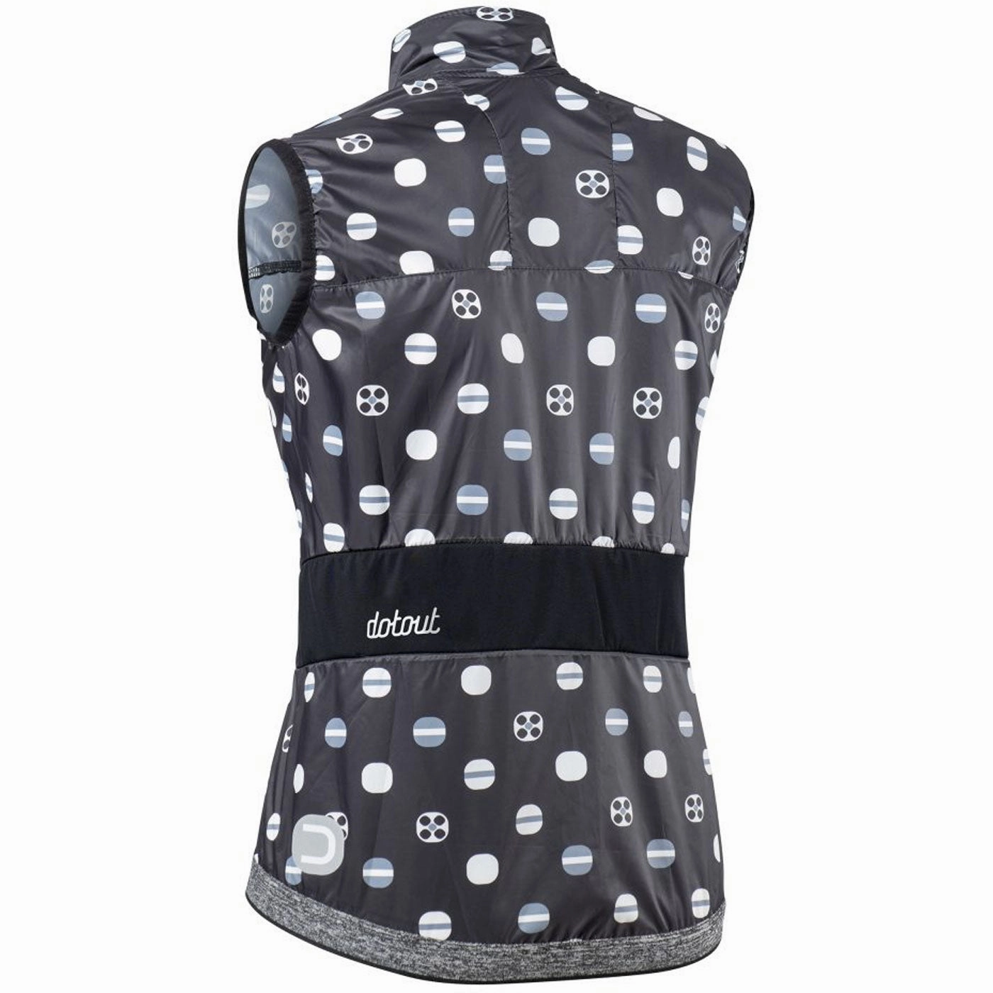 Dotout Tempo woman vest - Black white