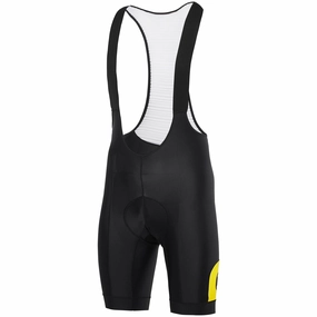 Dotout Tour Bibshorts - Black yellow fluo