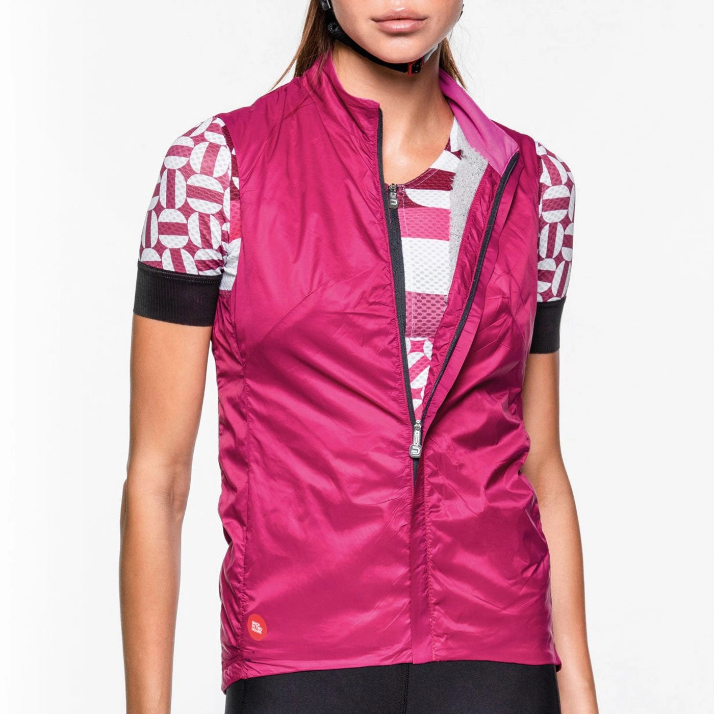 Dotout Vento woman vest - Fuchsia
