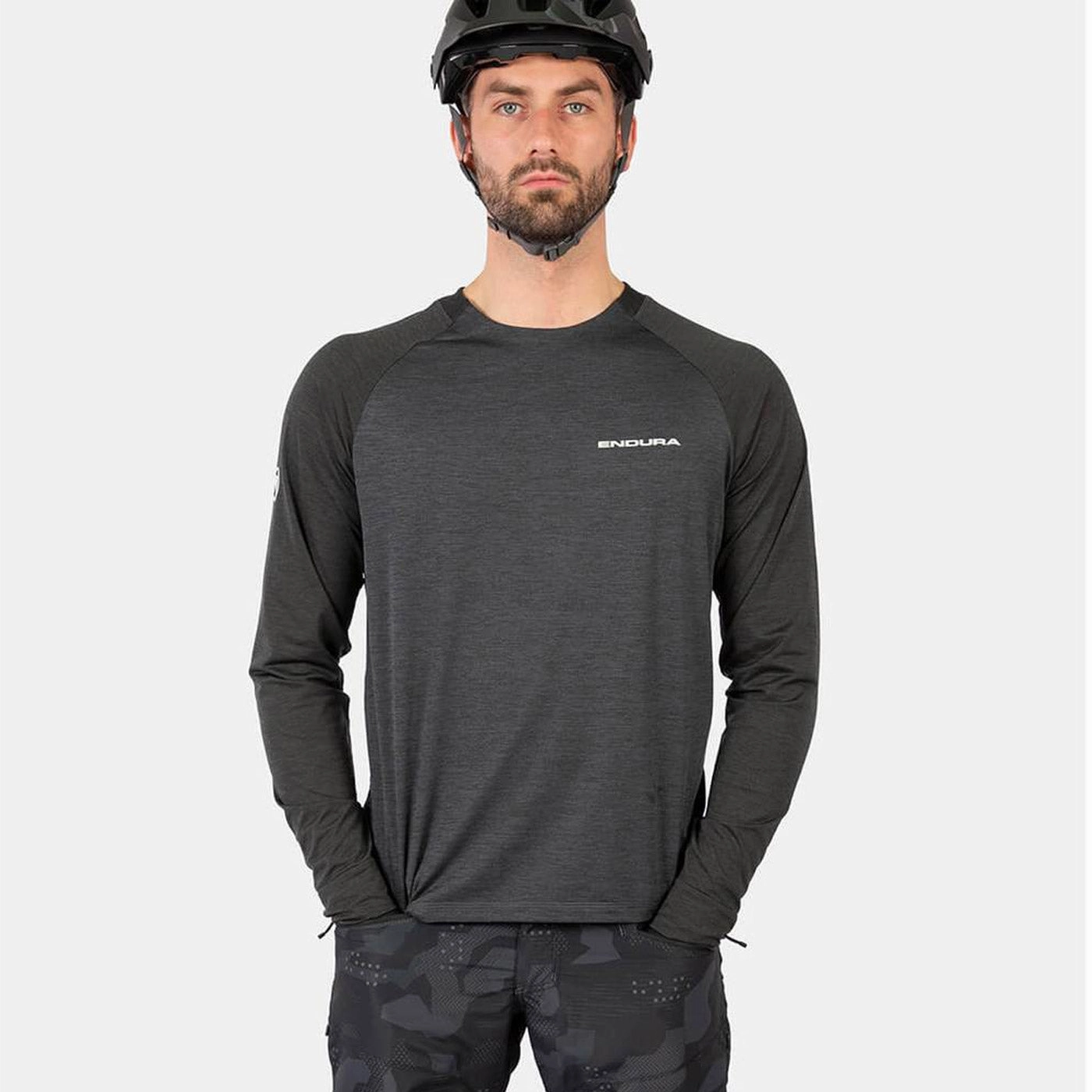 Endura SingleTrack long sleeves jersey - Black