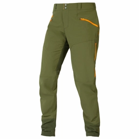 Endura SingleTrack Trouser 2 long pant - Green orange