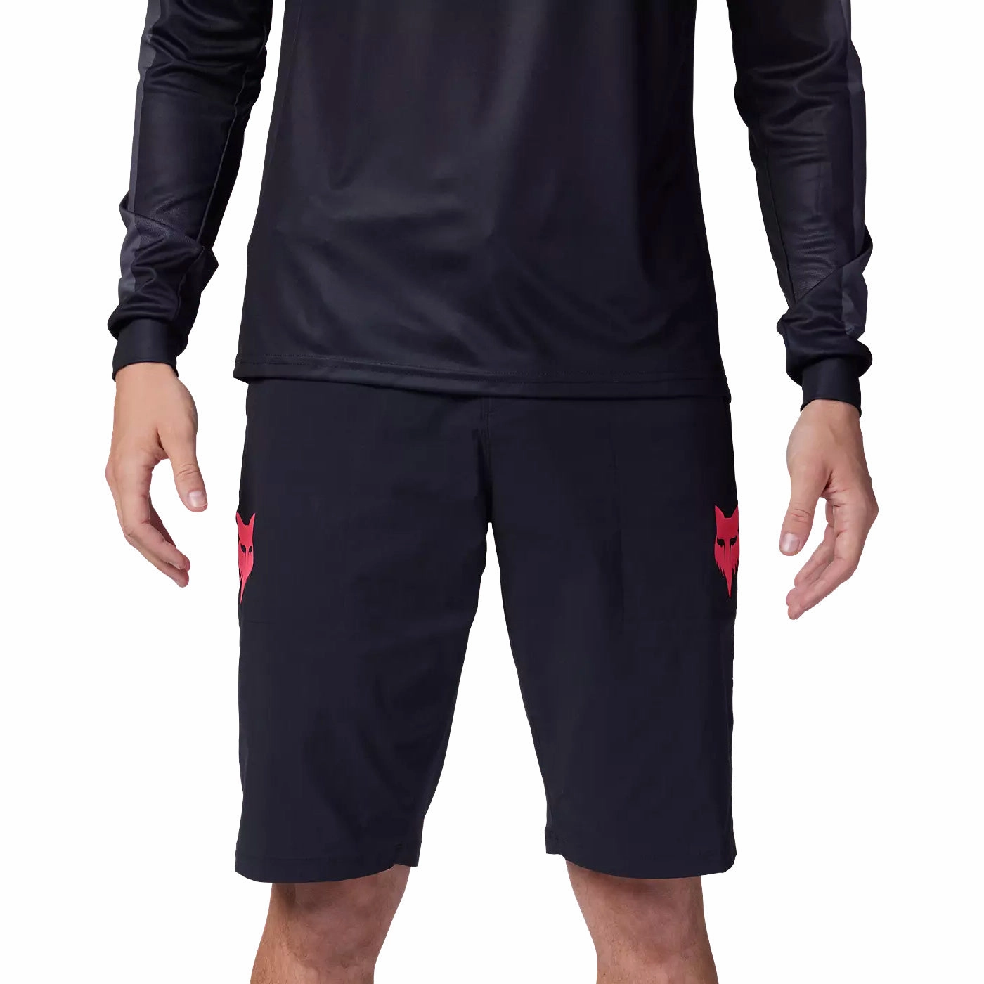 Fox Ranger Race Shorts - Black Pink