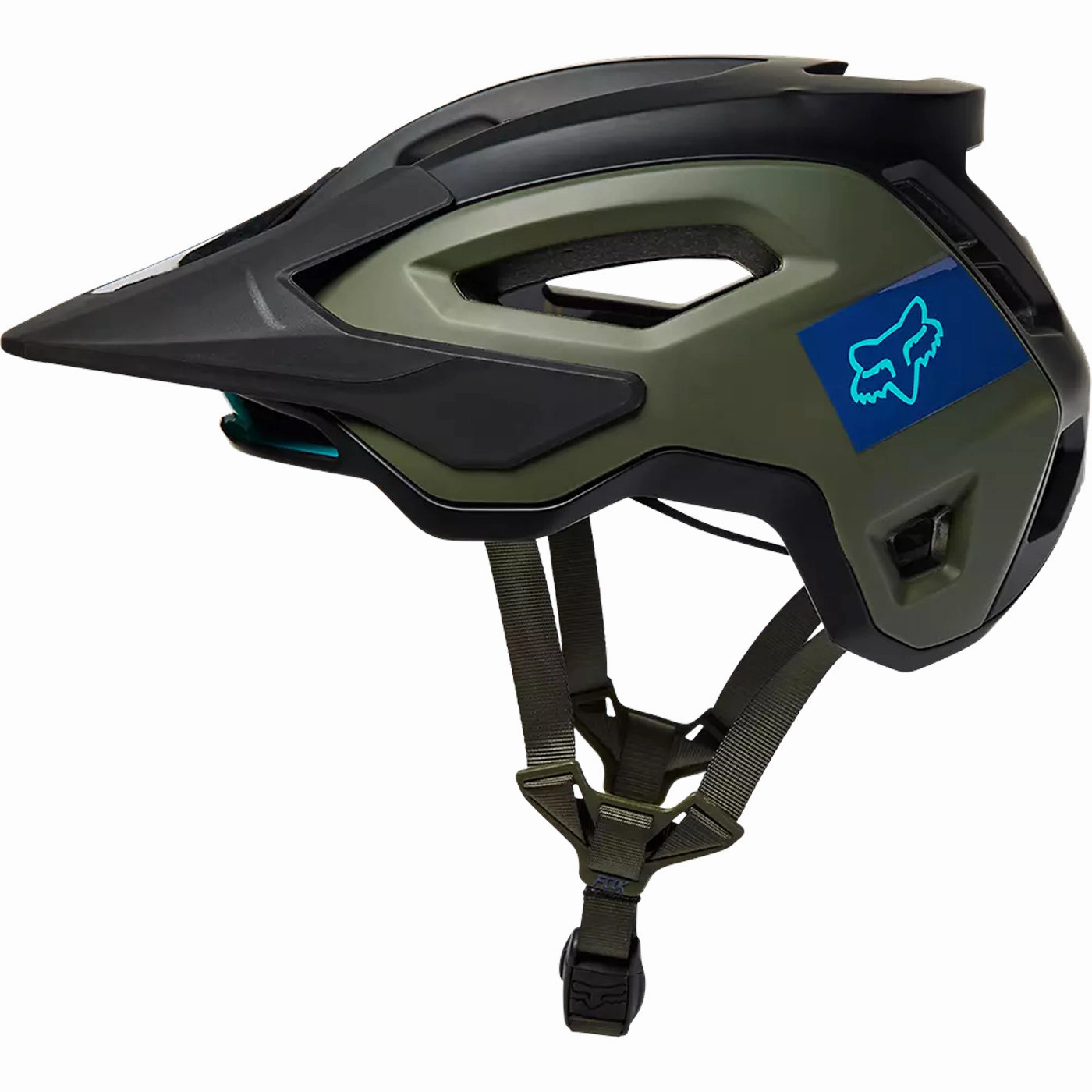 Fox Speedframe Pro Mips Blocked helmet - Black green