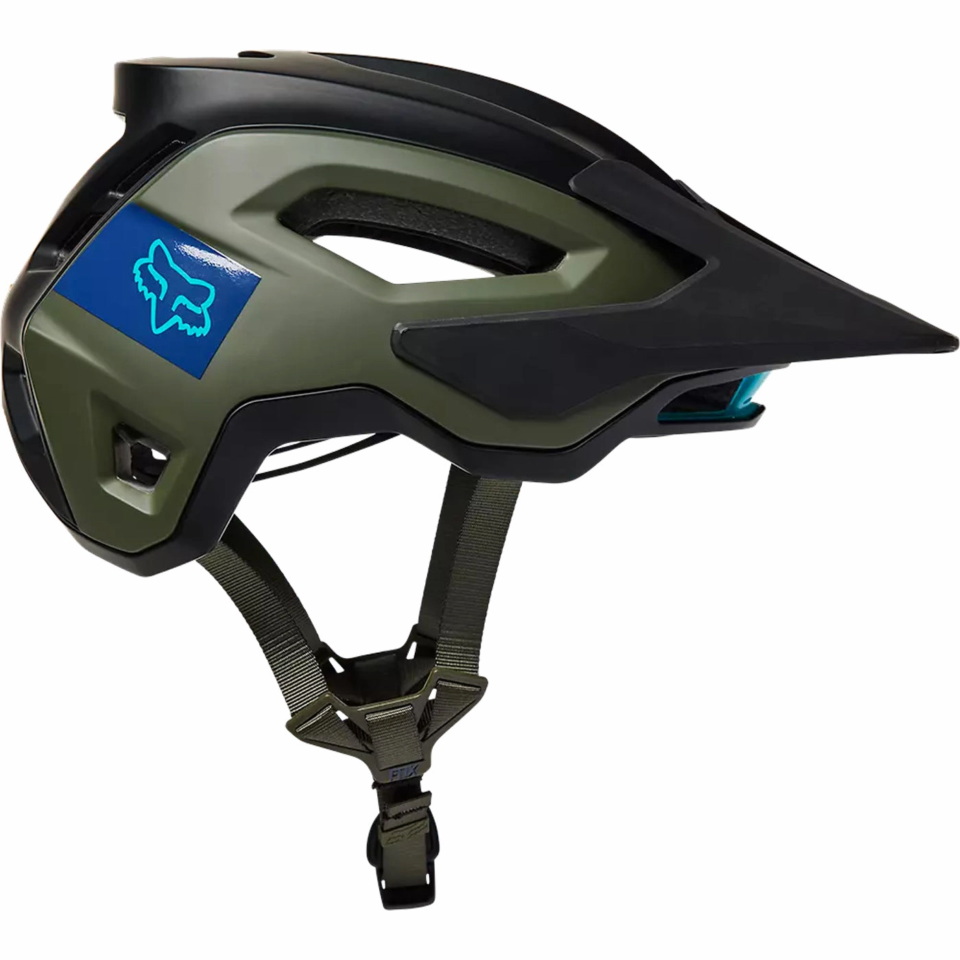 Fox Speedframe Pro Mips Blocked helmet - Black green