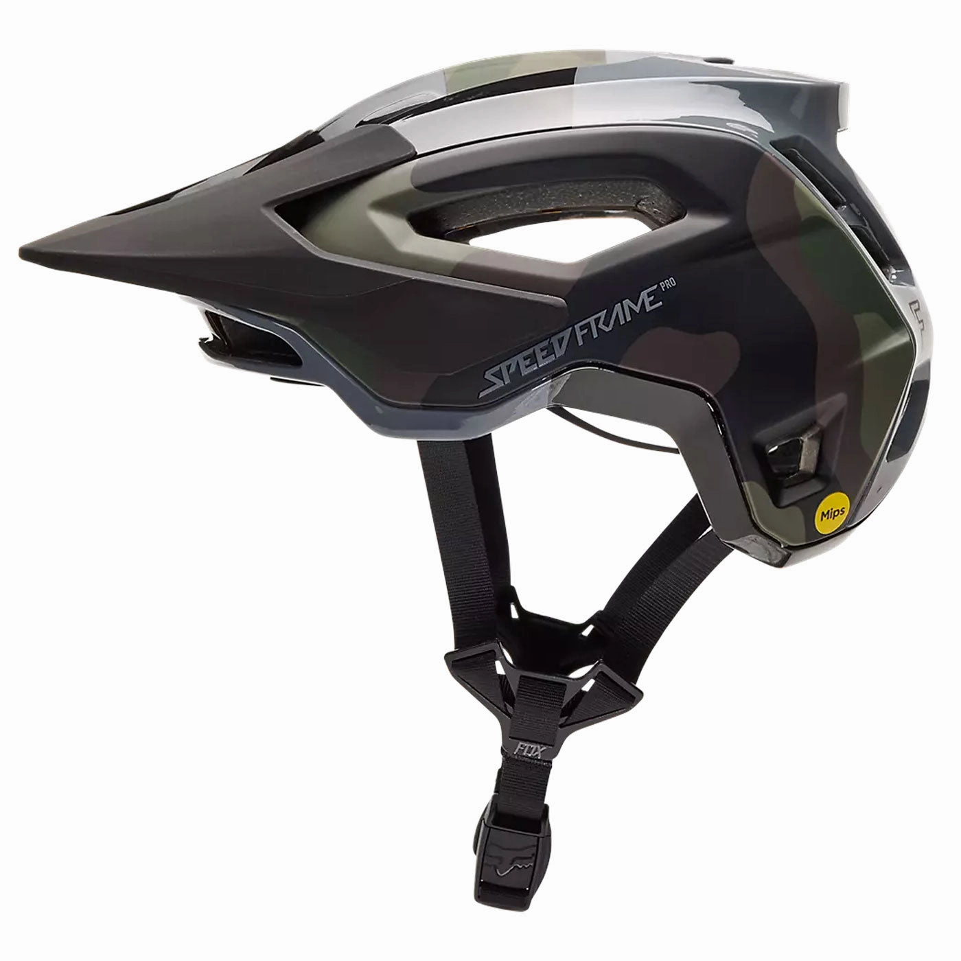 Fox Speedframe Pro Mips Camo Helmet - Green