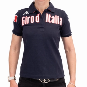 Giro d'Italia Eroi women polo shirt - Blue