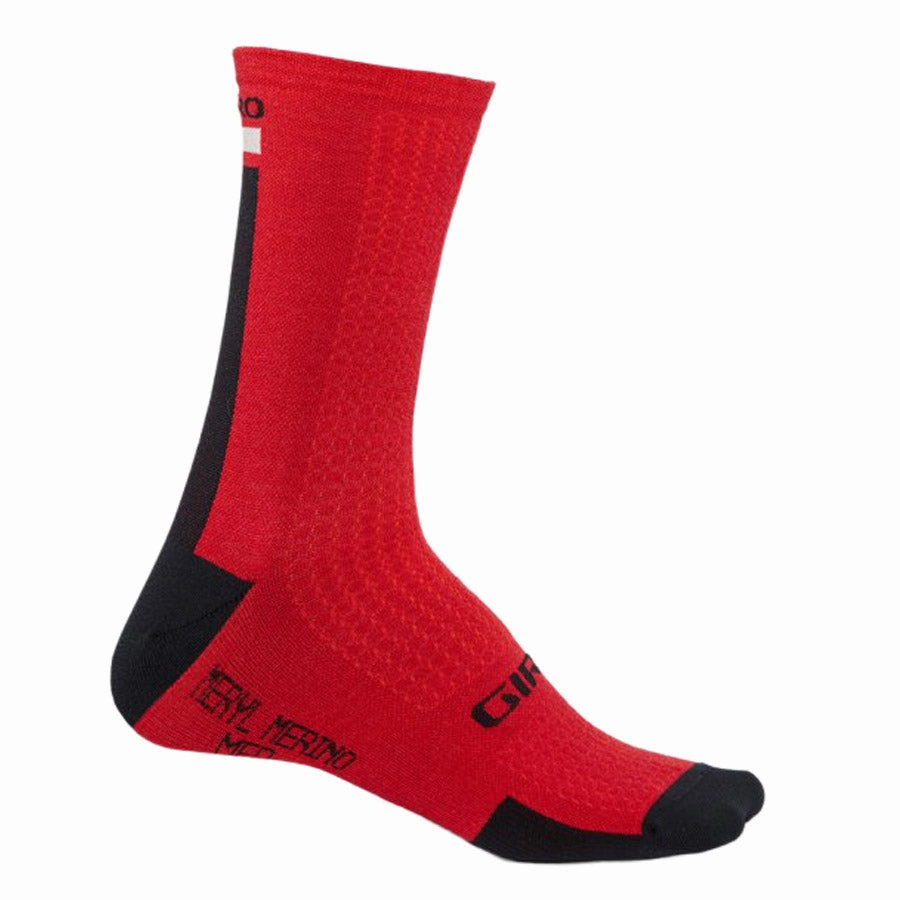 Giro HRc   Merino Mid Socks - Red black