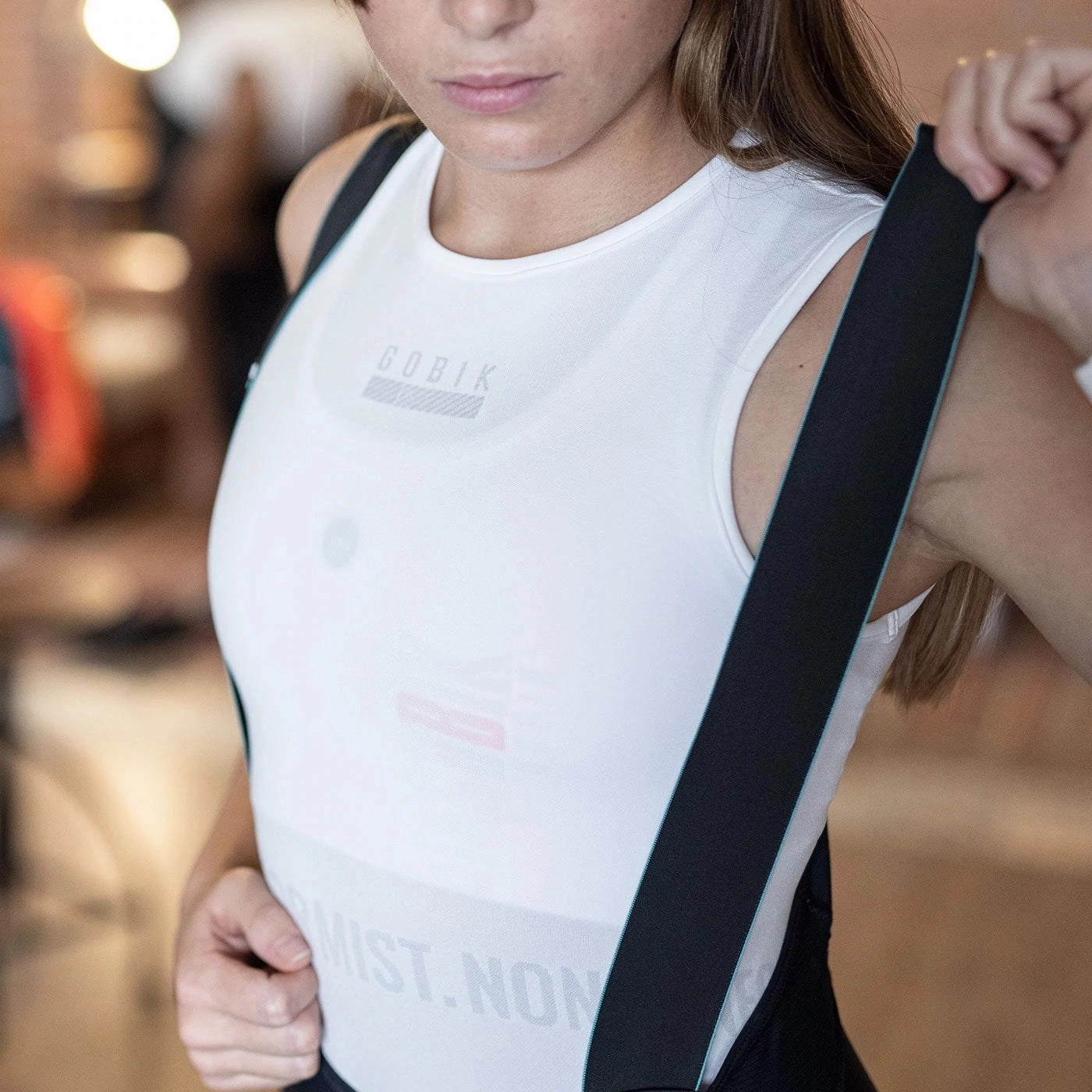 Gobik Limber Skin Icelandic women sleeveless base layer - White