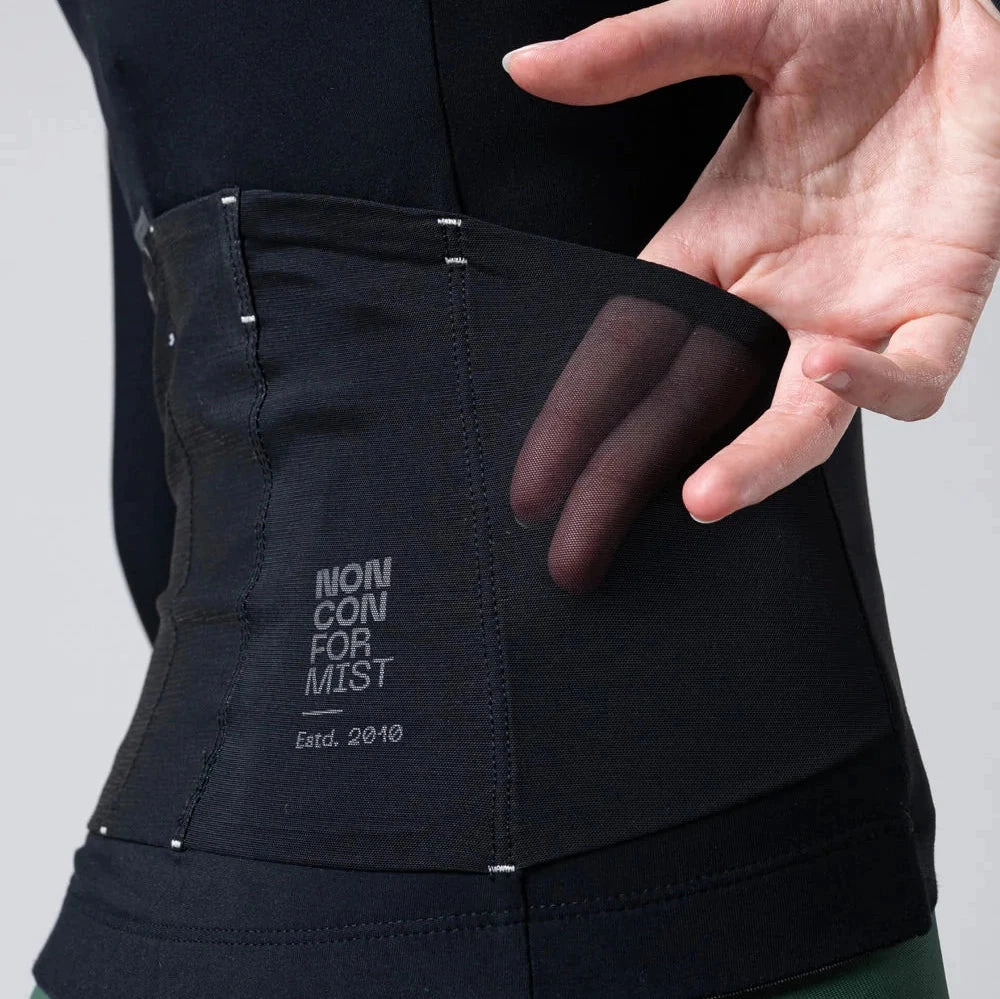 Gobik Pacer Solid 2.0 Jasper long sleeves women jersey - Black