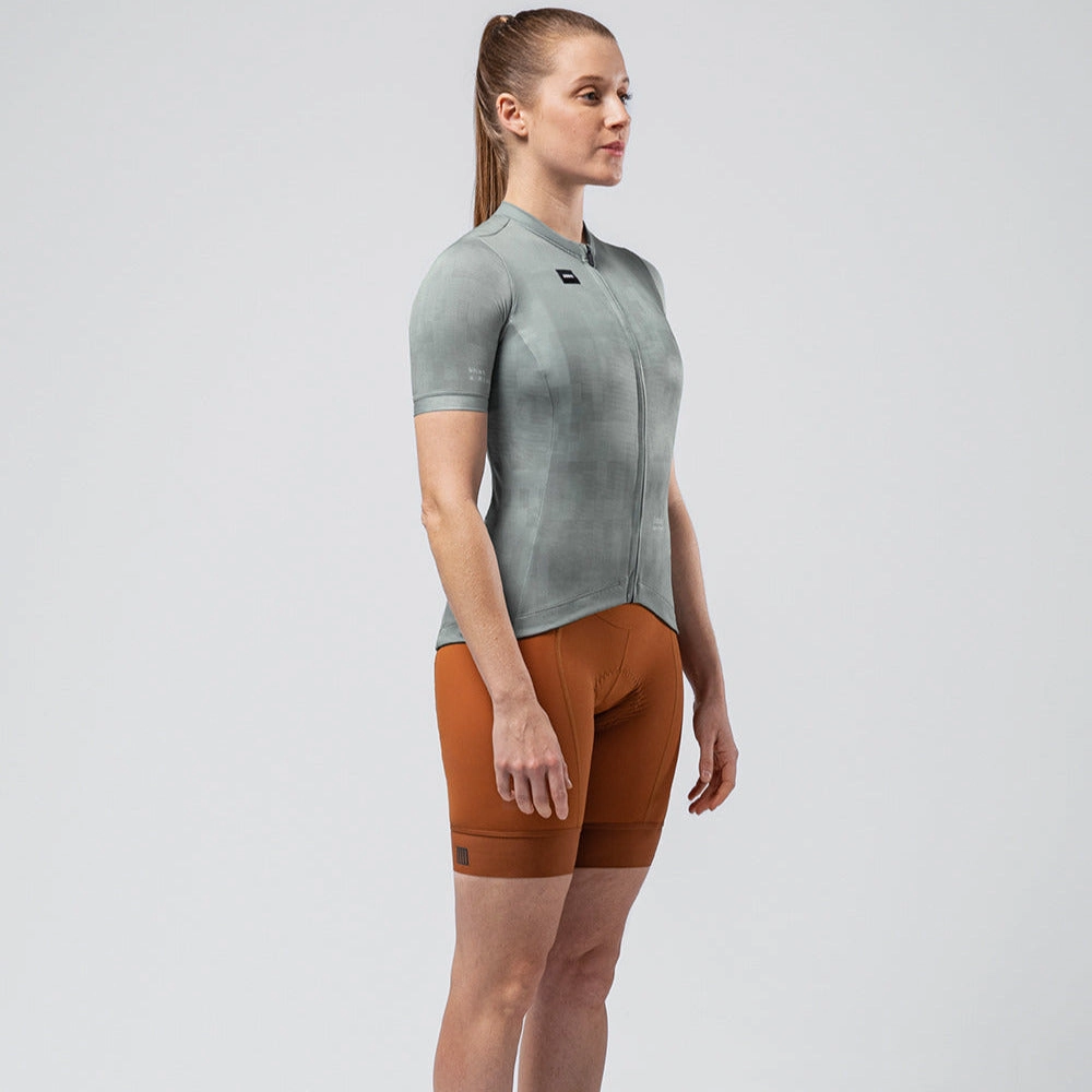 Gobik Stark Cedar Check Women Jersey - Green