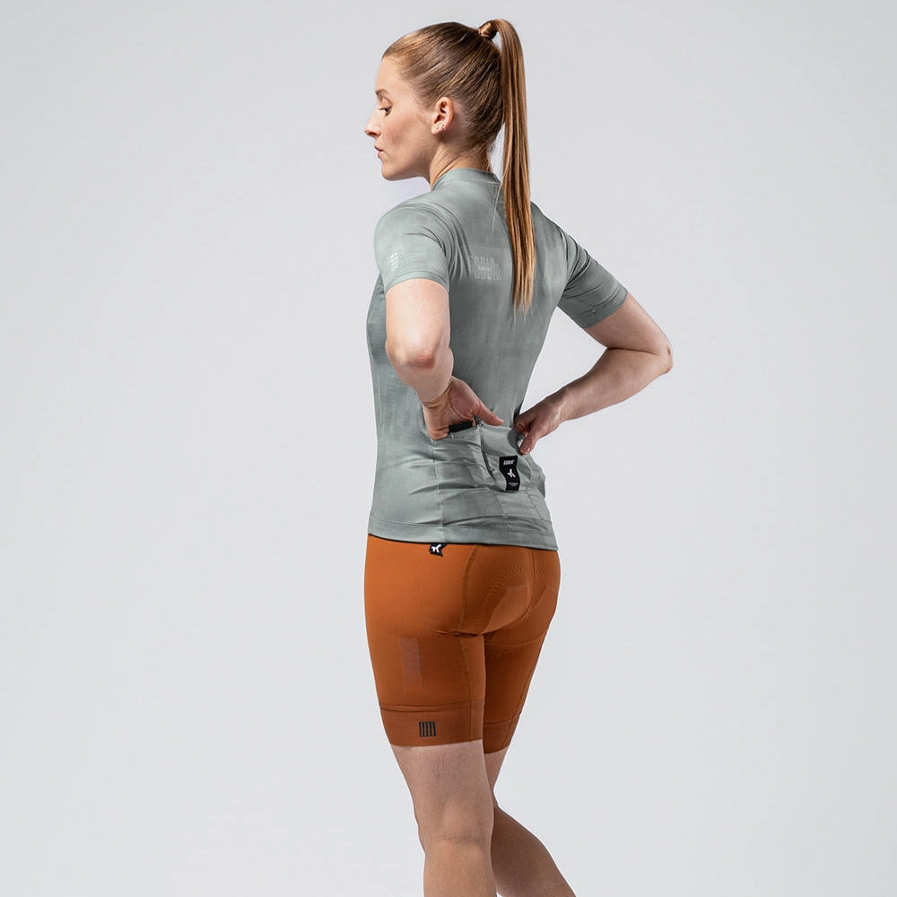 Gobik Stark Cedar Check Women Jersey - Green
