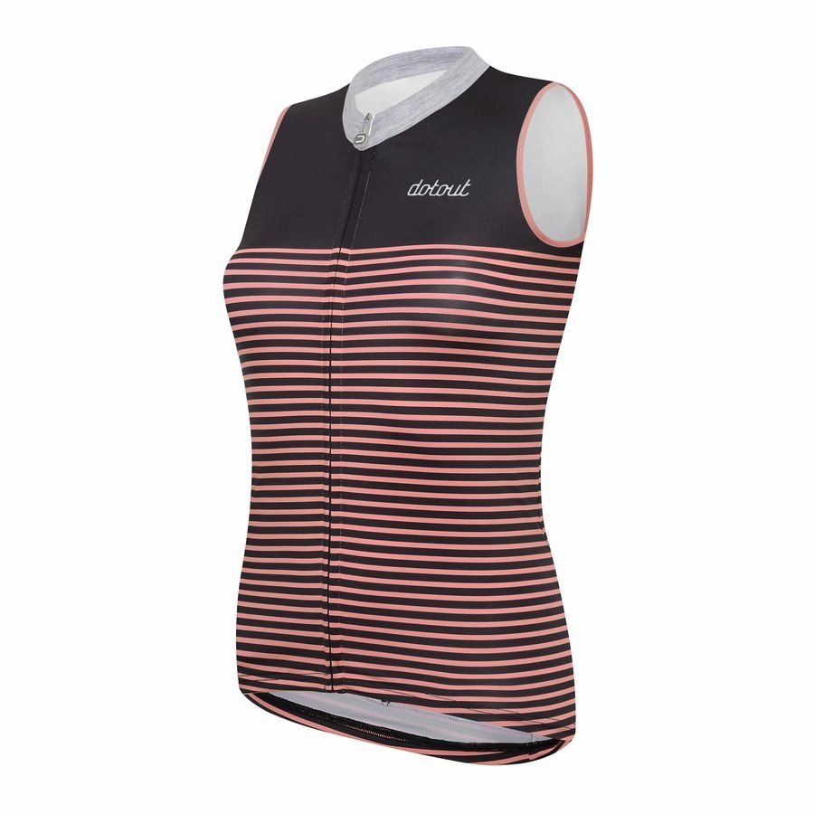 Jersey S/L Woman DotOut Stripe 2017 - Black