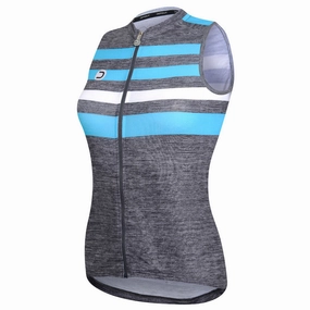 Jersey S/L Woman DotOut Stripe 2018 - Melange Dark Grey