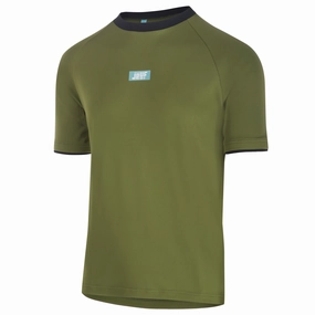 Juf Essential MTB Solid men's short sleeve shirt - Military green 