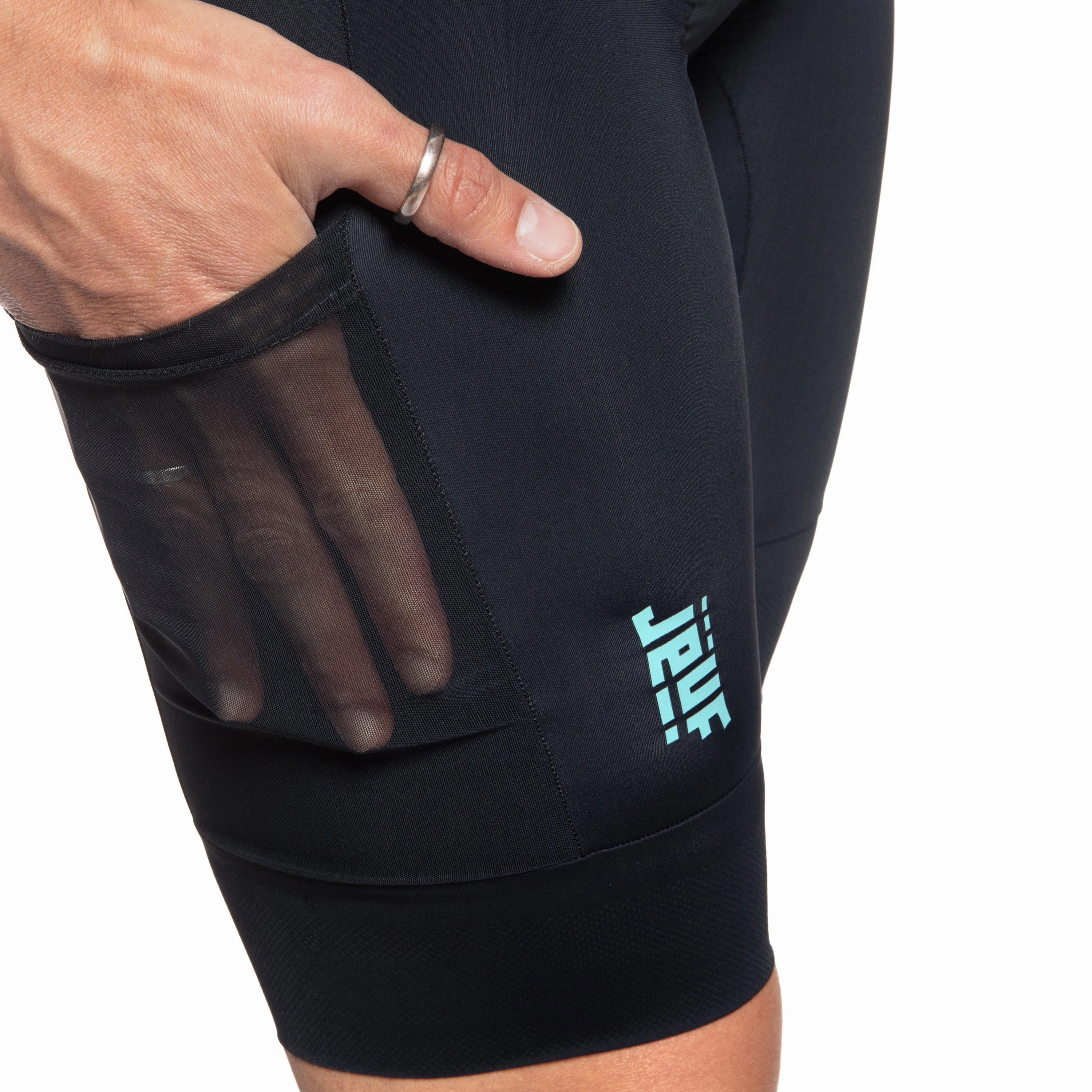 Juf Pro Gravel Cargo Bib shorts - Black