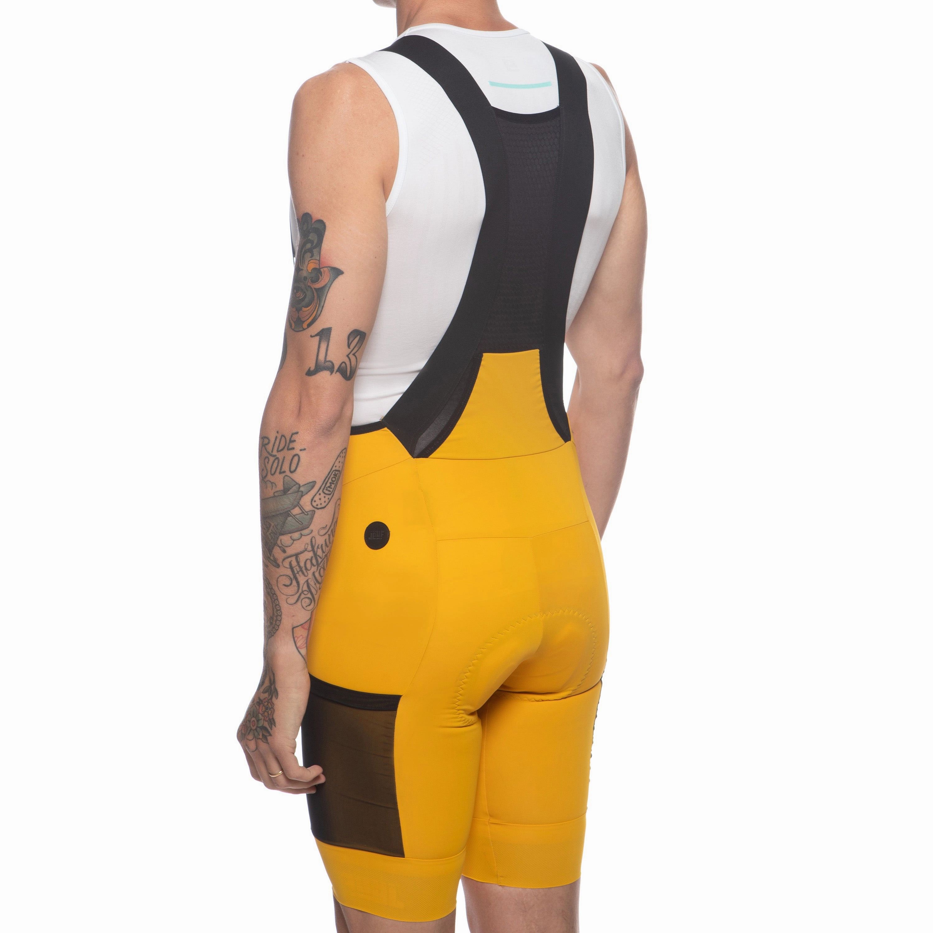 Juf Pro Gravel Cargo bib shorts - Yellow
