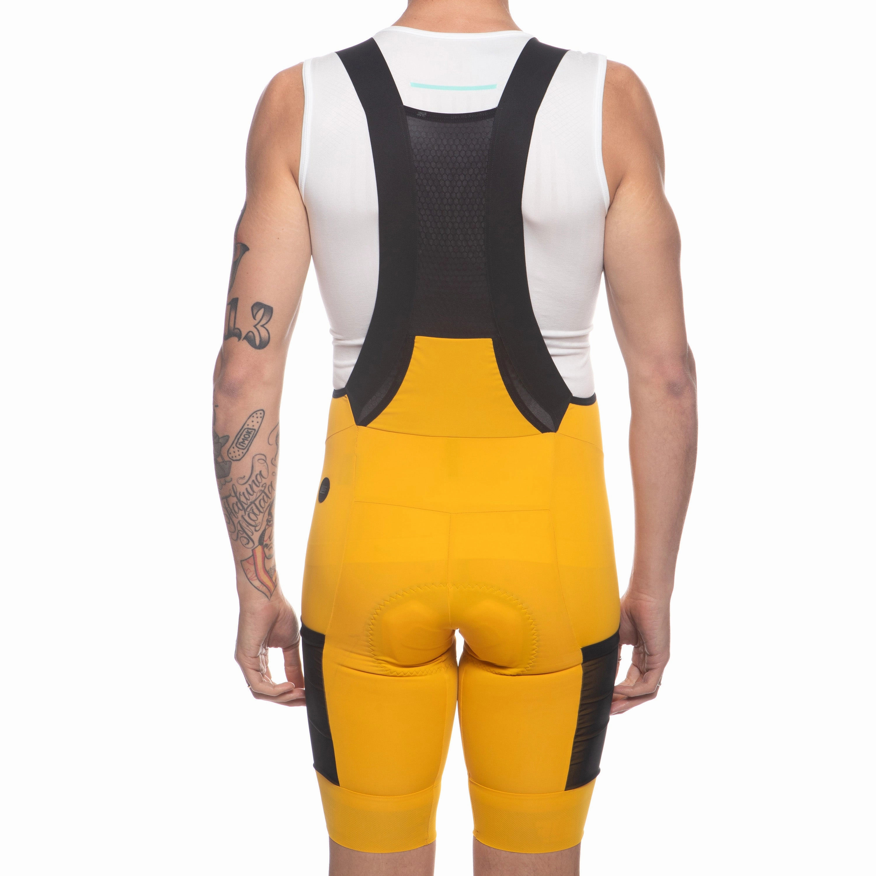 Juf Pro Gravel Cargo bib shorts - Yellow