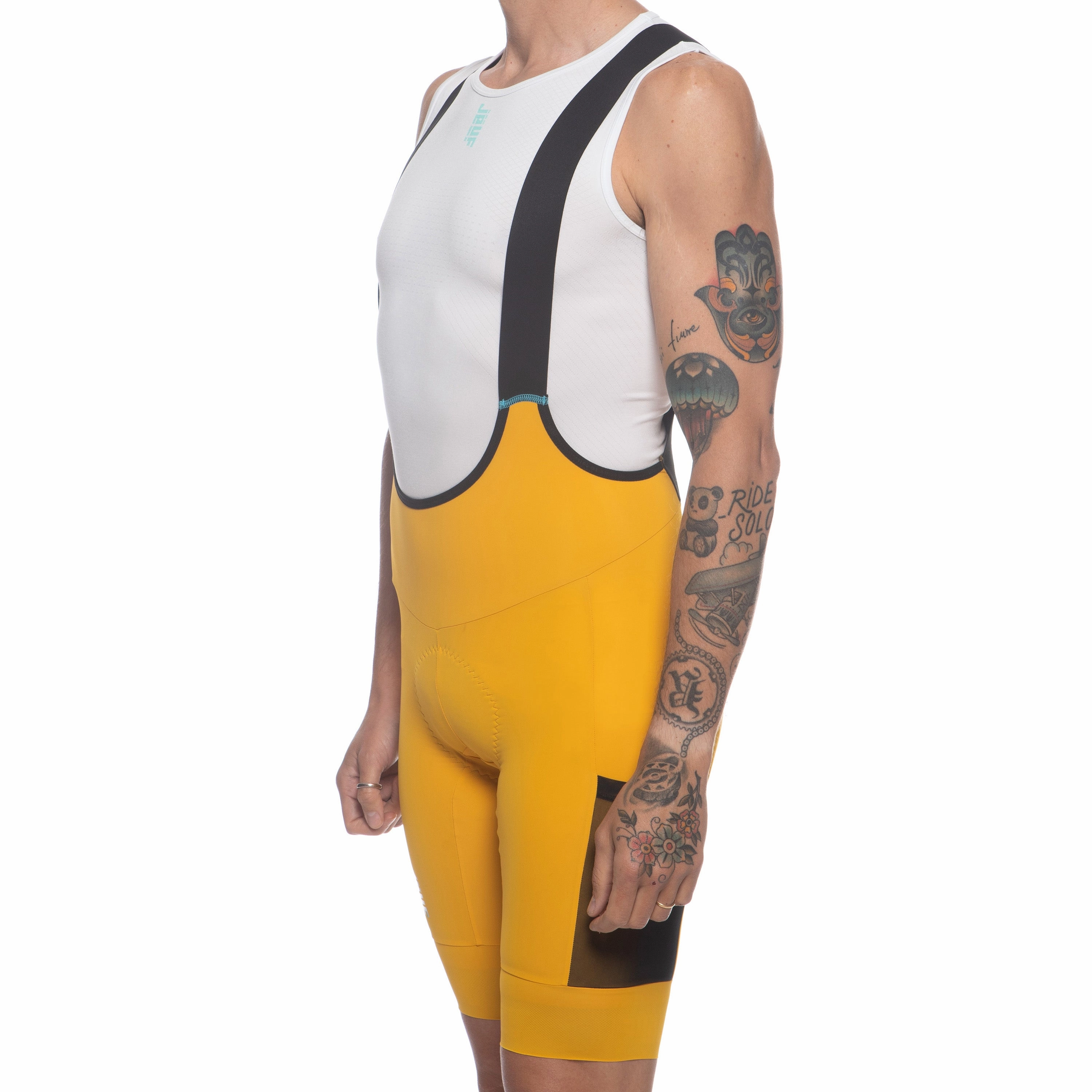 Juf Pro Gravel Cargo bib shorts - Yellow