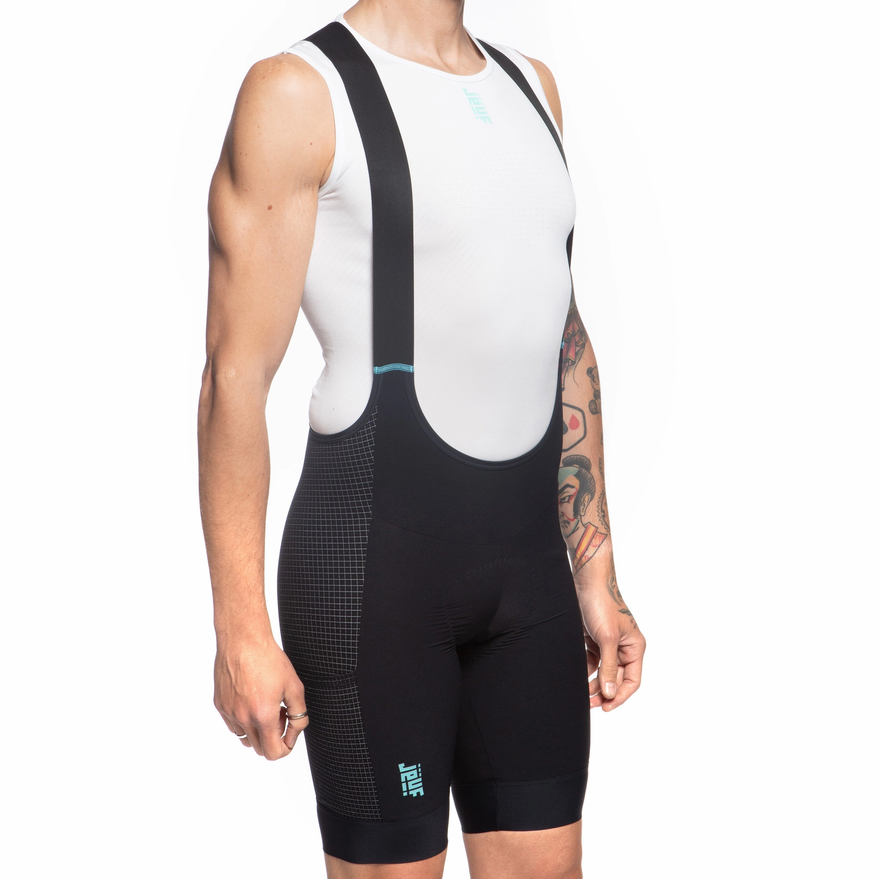 Juf Pro Race Gravel Cargo bib shorts - Black