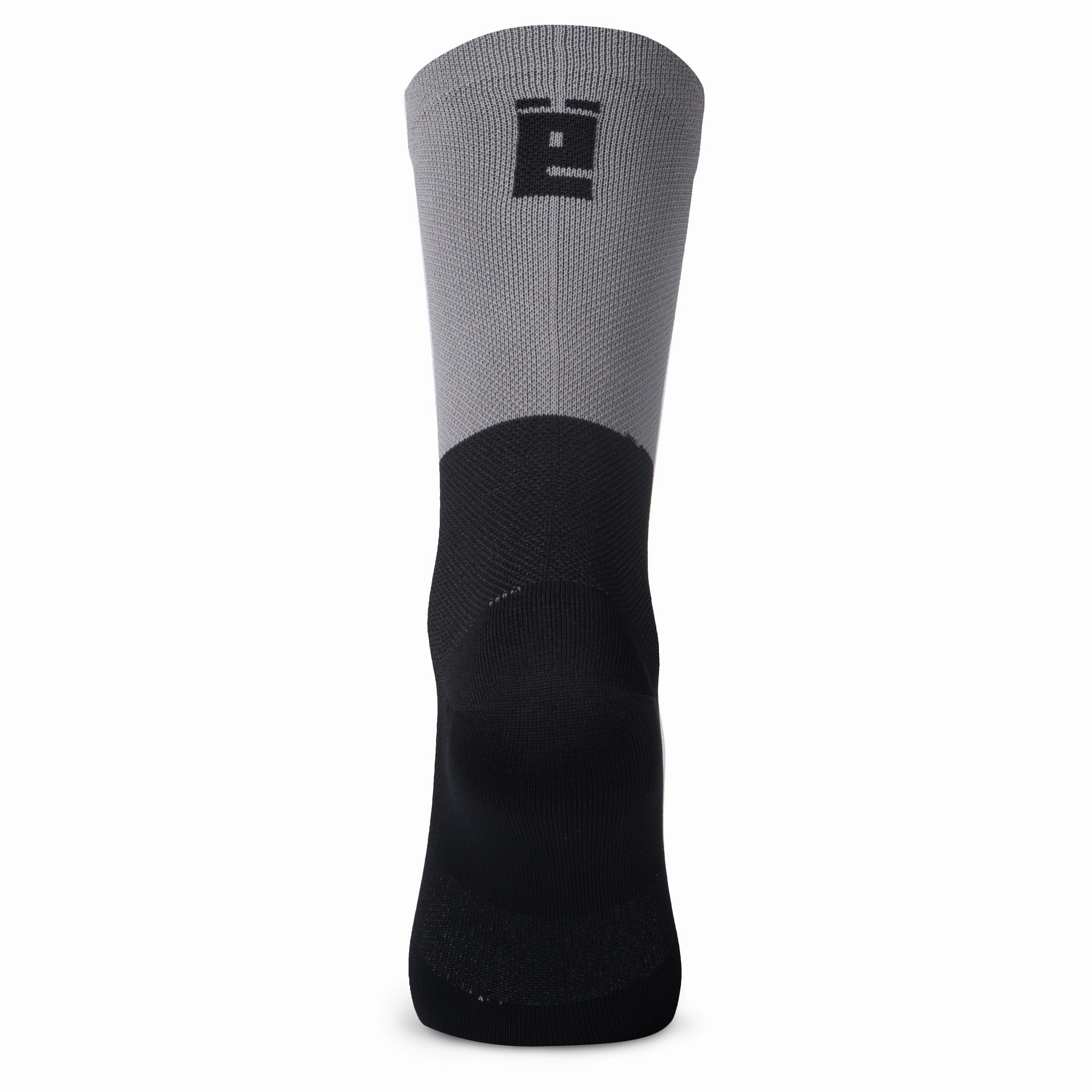 Juf Train Logo Socks - Grey black 