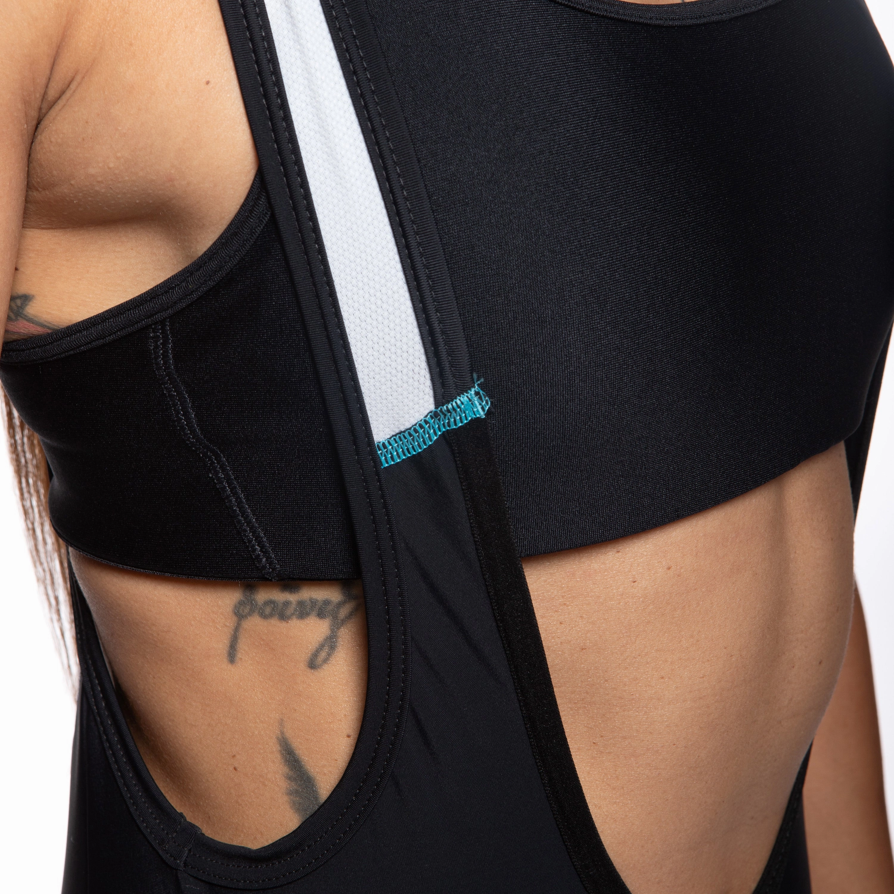 Juf Train women bib shorts - Black