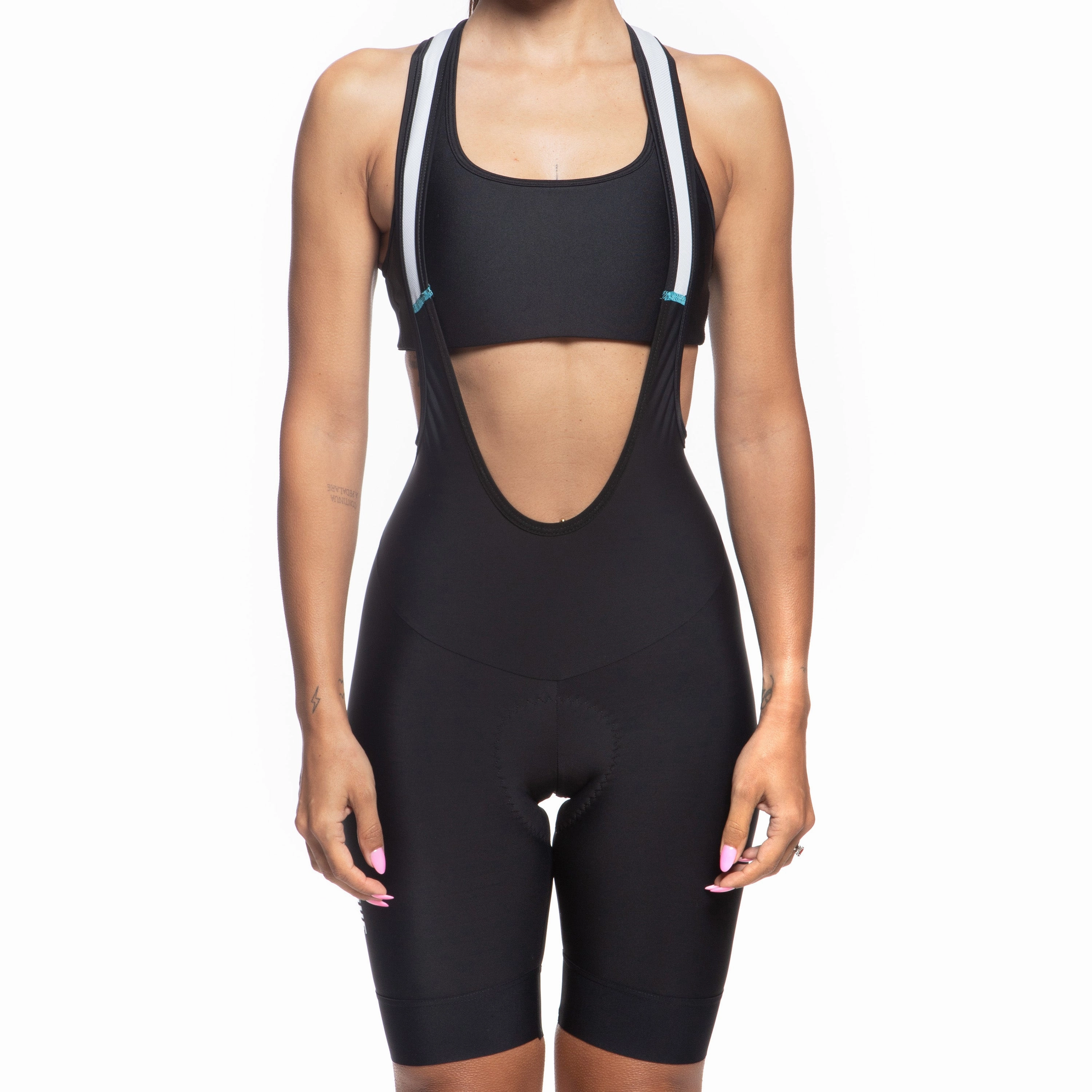 Juf Train women bib shorts - Black