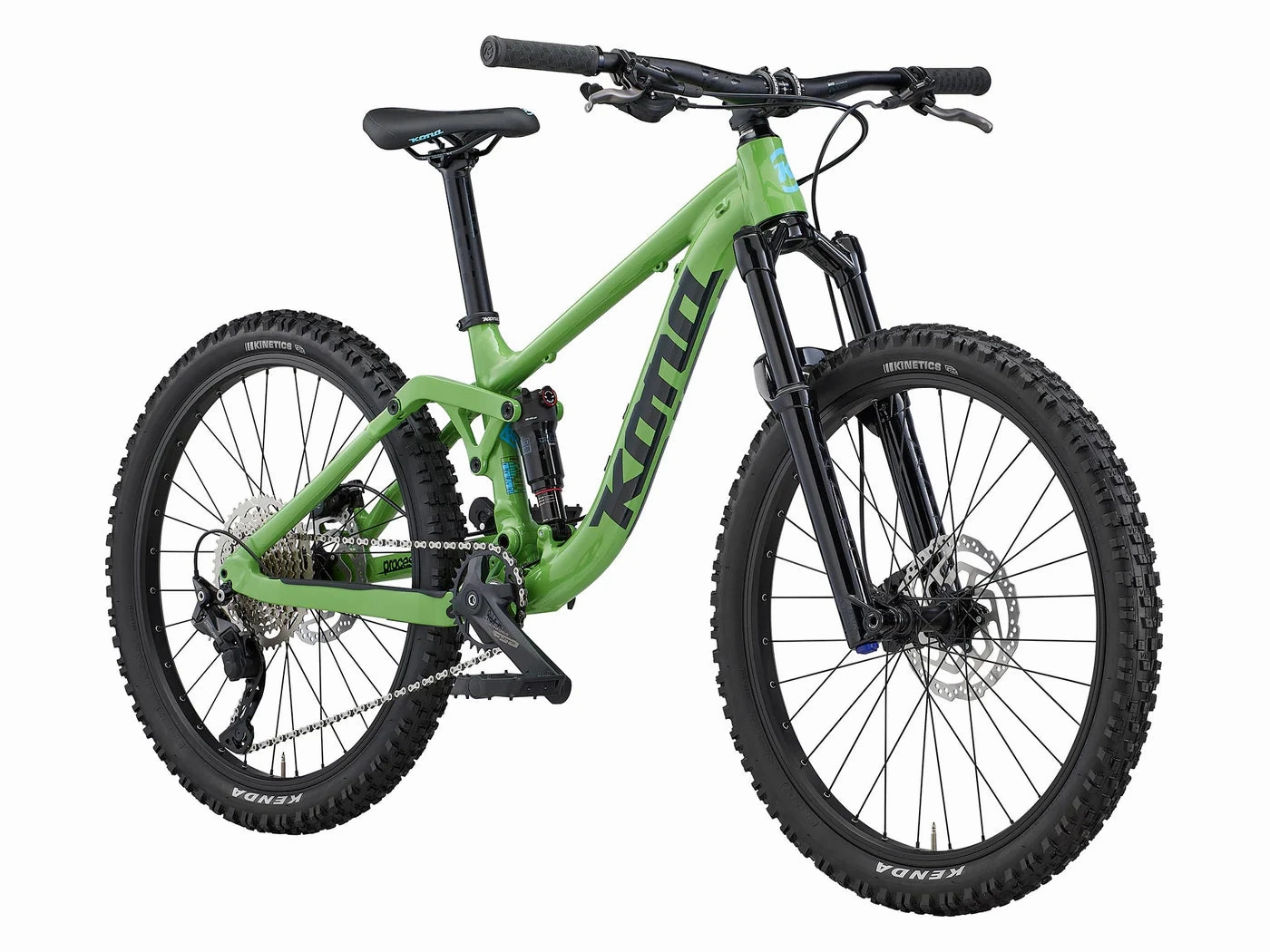 Kona Process 24 Green Kids Dual Suspension Mountain Bike - Green