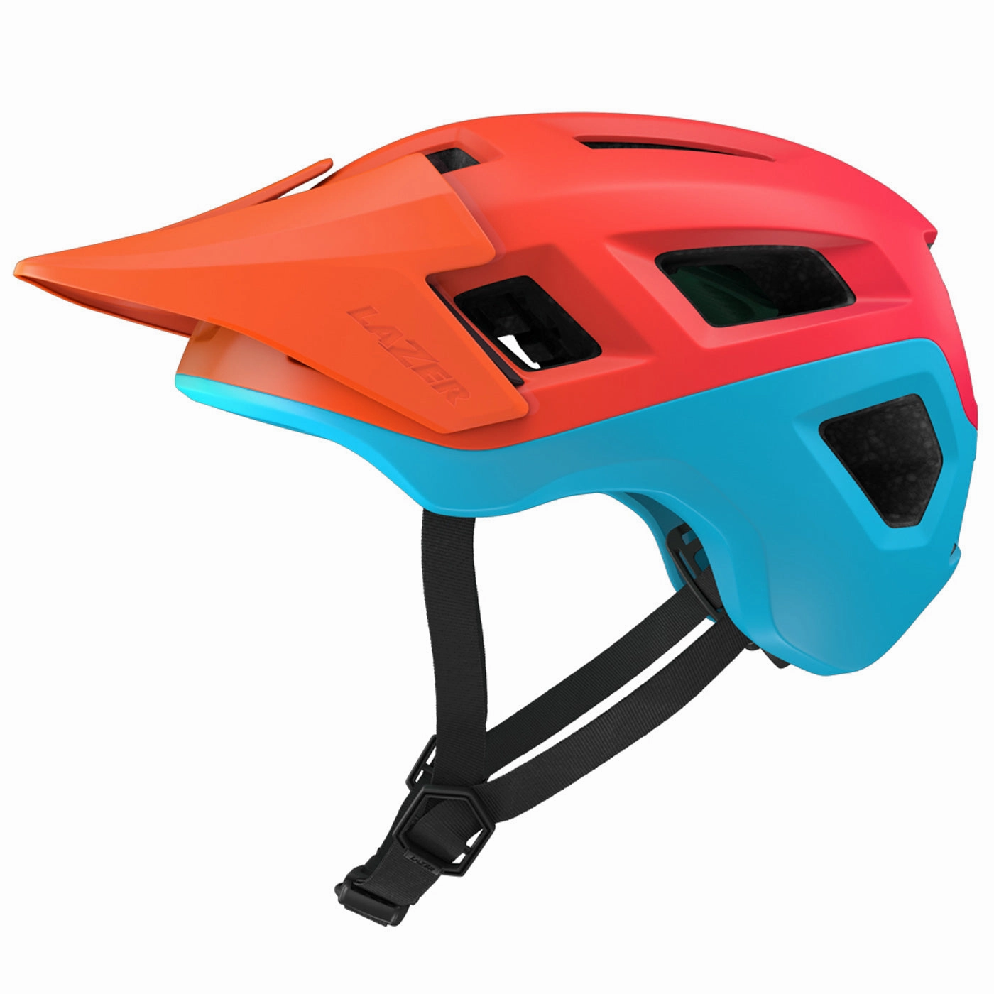Lazer Coyote KinetiCore helmet - Orange blue