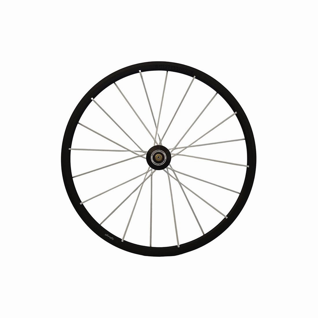 Lightweight Gipfelsturm Weiss Tubular Front Wheel - White Spokes