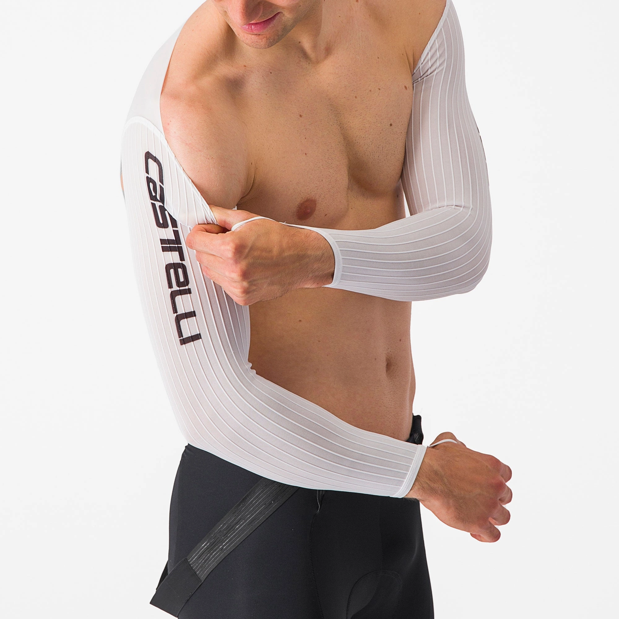 Long sleeve Aero Castelli Bolero - White