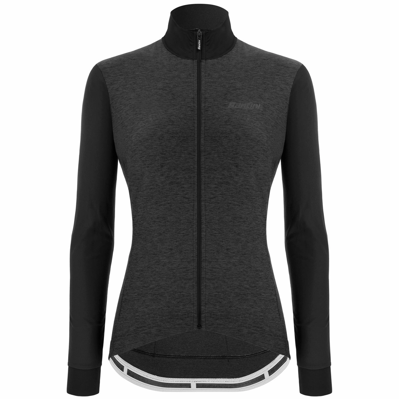 Long sleeve women's shirt Santini Pure Color 21 - Black 