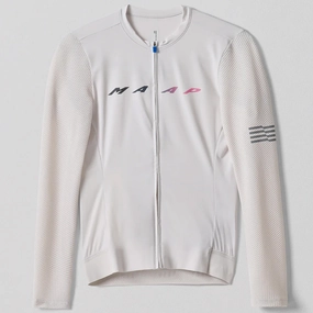 Maap Blurred Evade Pro Base long sleeve woman jersey - White
